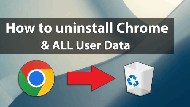 How to fully uninstall chrome + user data