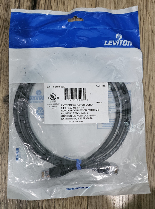 Cat 6 5ft Patch Cord