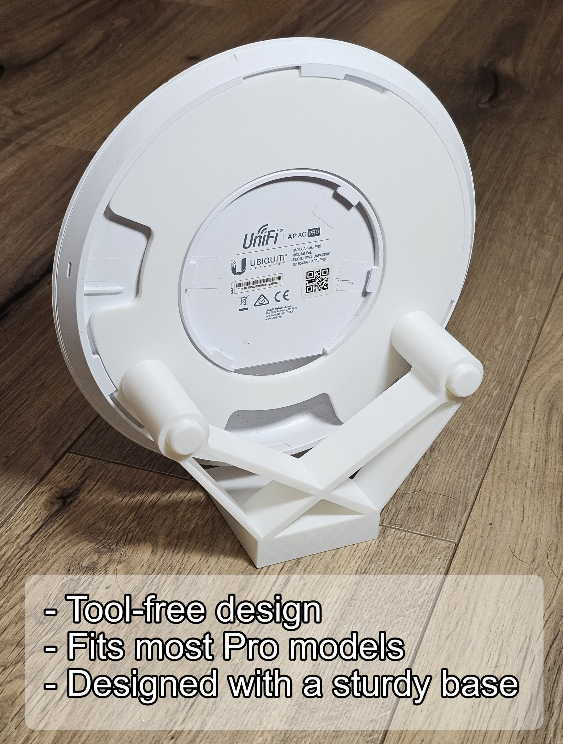 Unifi Ubiquiti Desk Shelf Stand for UAP-AC-PRO, HD, SHD & U6_Pro Tool Free - Image 5